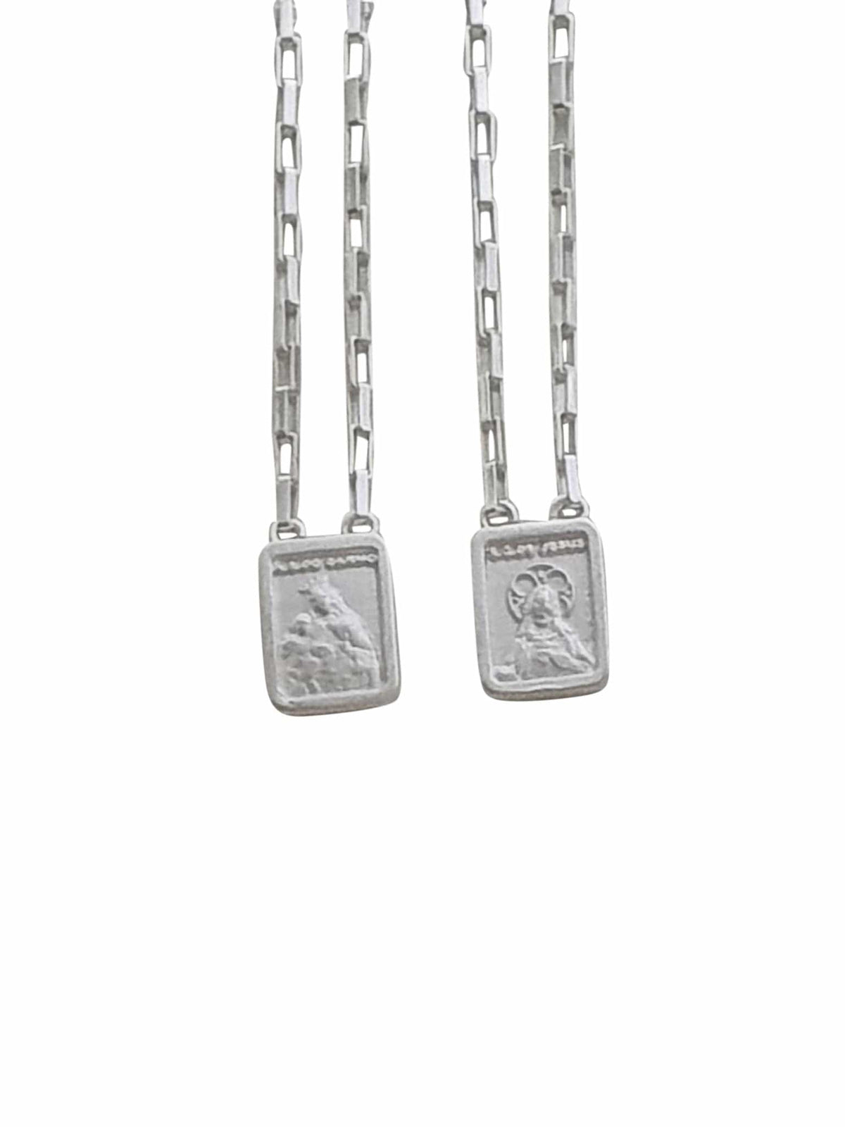 Escapulário de Prata de Lei 925 Mini Cartier-TerraCotta Arte Sacra