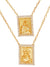 Escapulário de Prata de Lei 925 com Banho de Ouro e Borda com Zircônias-TerraCotta Arte Sacra
