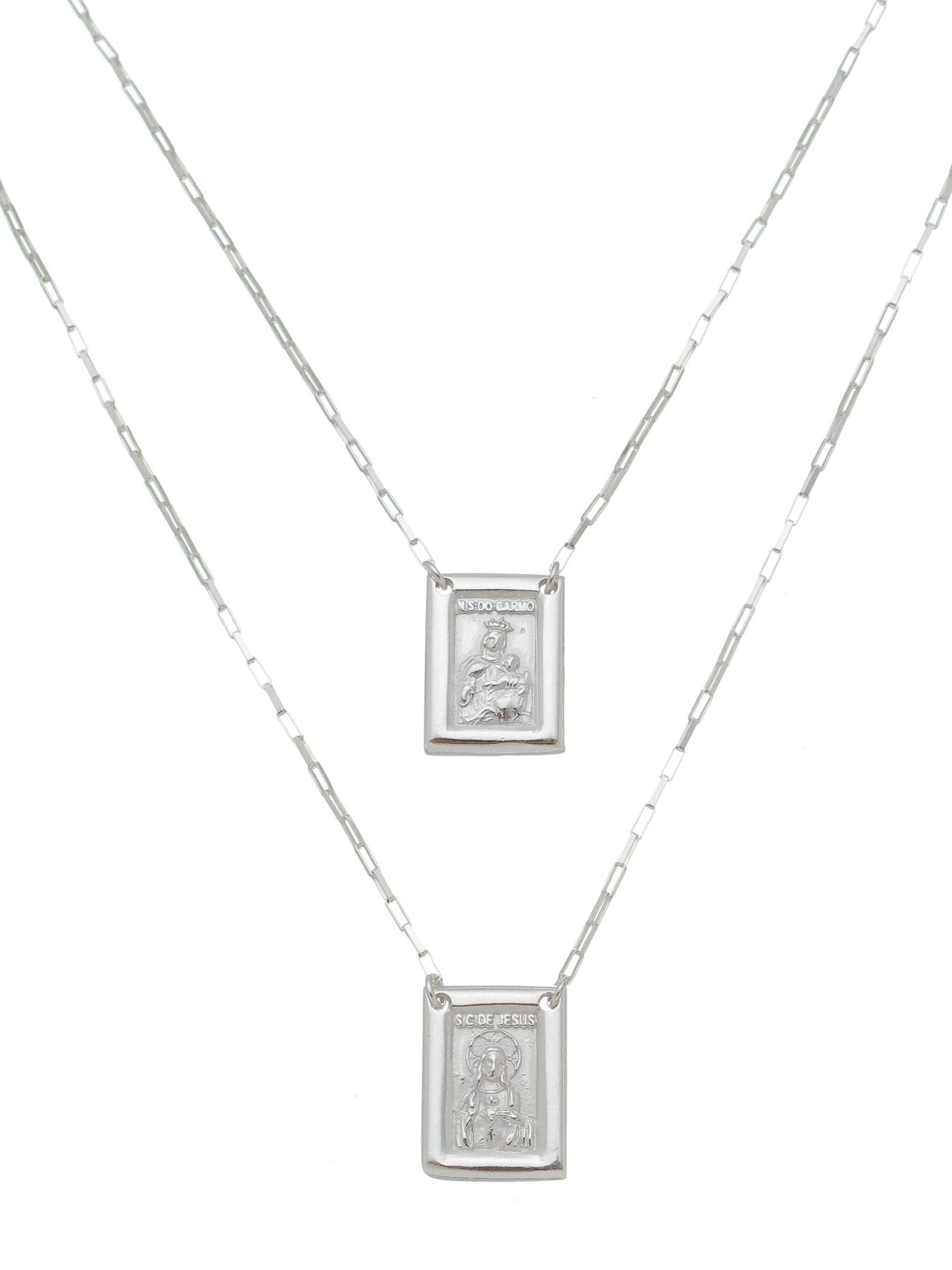 Escapulário de Prata de Lei 925-TerraCotta Arte Sacra