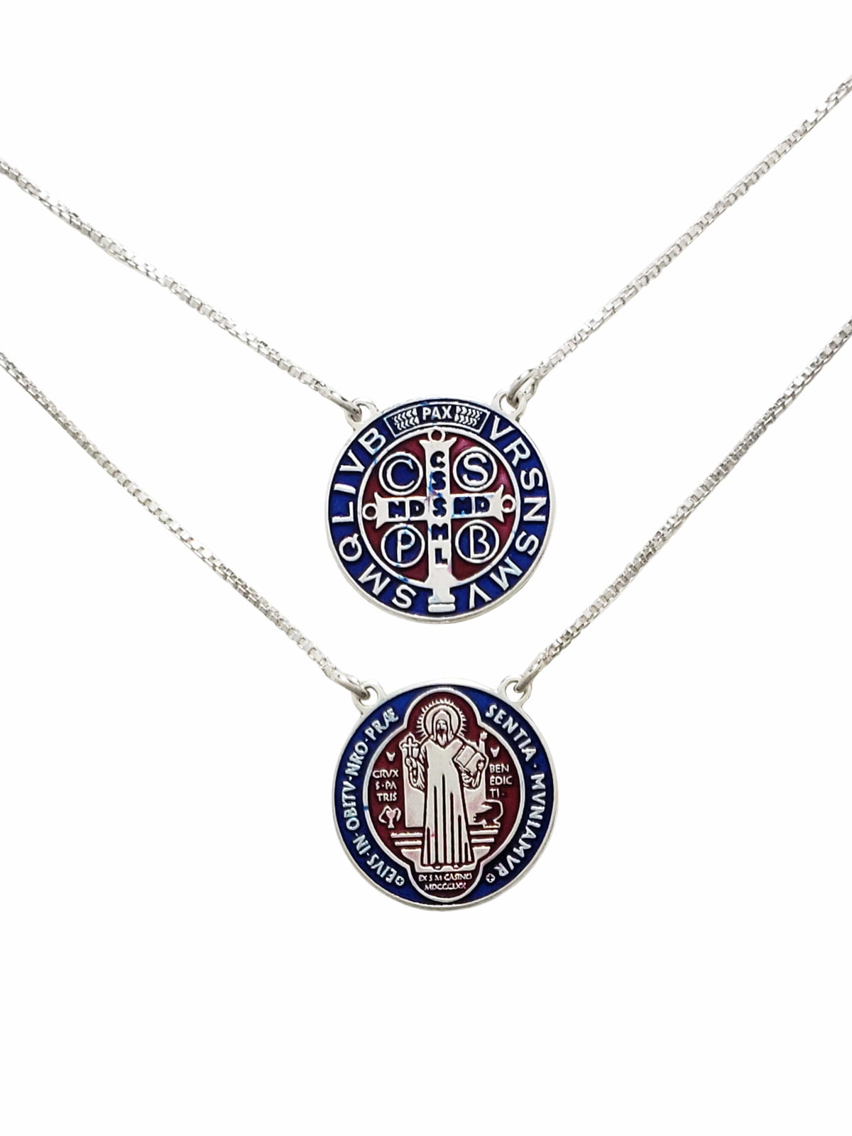 Escapulário de São Bento Prata de Lei 925-TerraCotta Arte Sacra