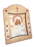 Ícone Ortodoxo Grego Virgem da Ternura - Eleusa de Madeira com Prata 30,5 x 22,7 cm-TerraCotta Arte Sacra