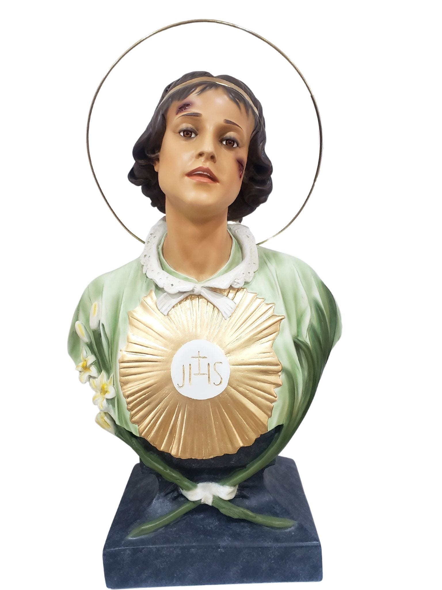 Imagem De São Tarcísio com Olhos de Vidro 68 cm-TerraCotta Arte Sacra