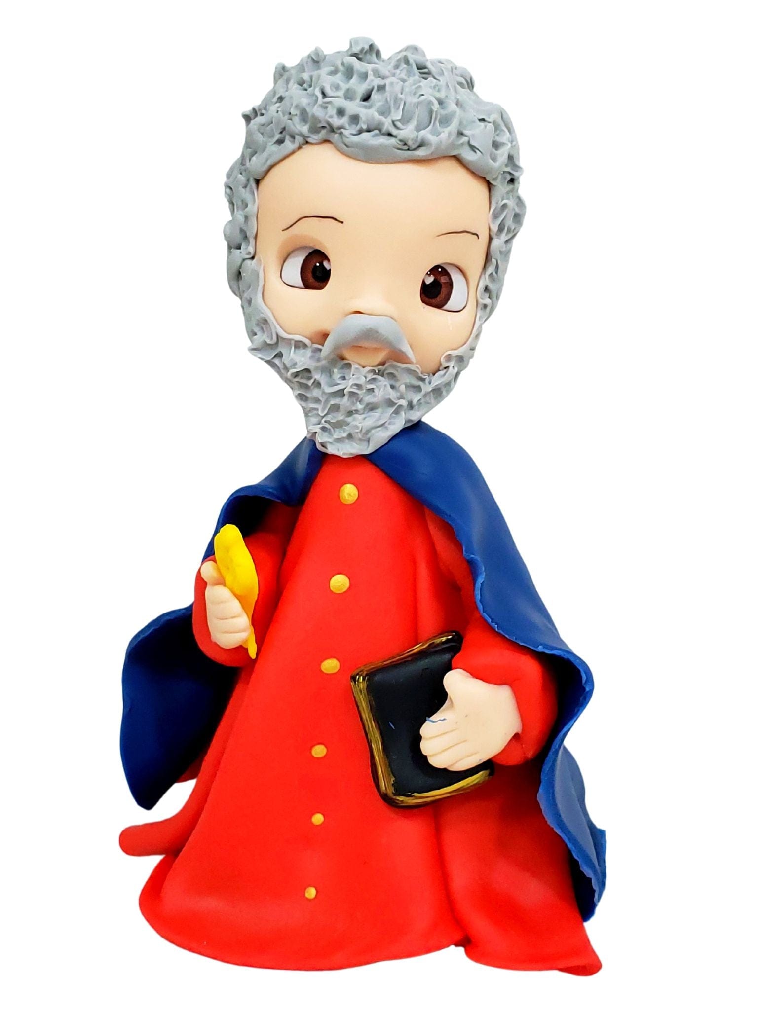 Imagem Infantil de São Pedro em Biscuit 13 cm-TerraCotta Arte Sacra