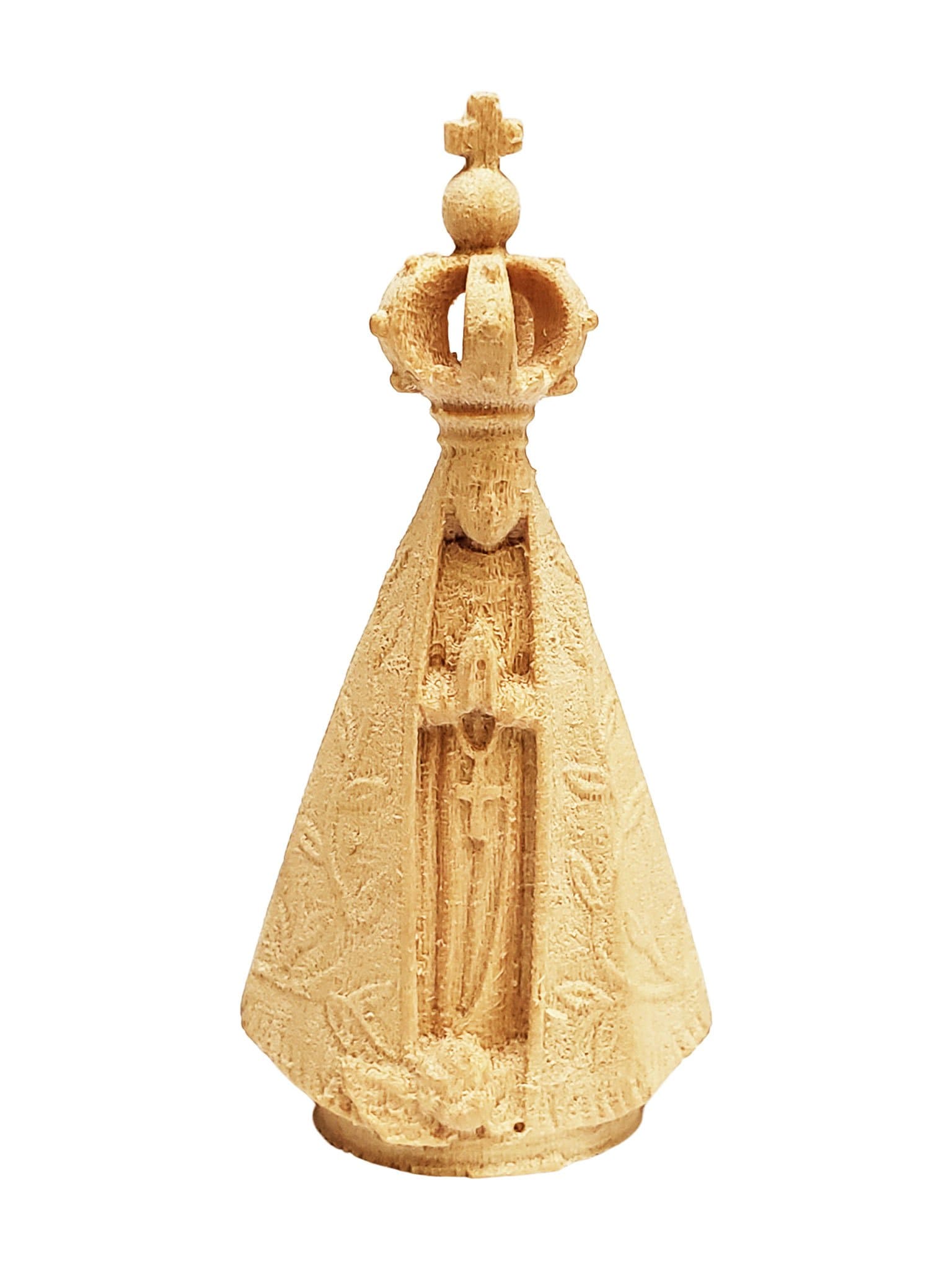 Imagem Nossa Senhora Aparecida em Madeira 11 cm-TerraCotta Arte Sacra