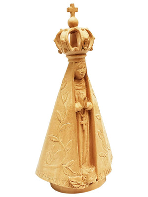 Imagem Nossa Senhora Aparecida em Madeira 15 cm-TerraCotta Arte Sacra