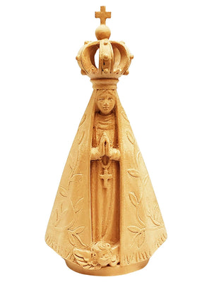 Imagem Nossa Senhora Aparecida em Madeira 15 cm-TerraCotta Arte Sacra