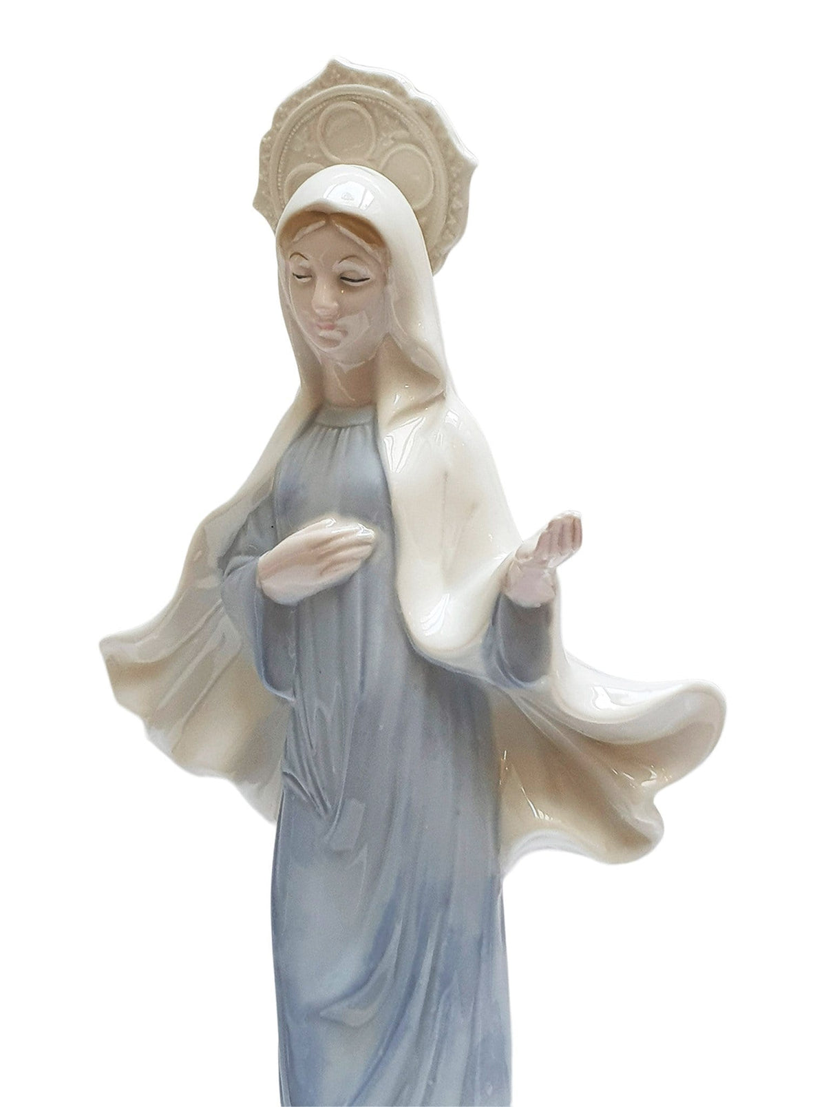 Imagem Nossa Senhora da Paz de Medjugorje em Porcelana 30 cm-TerraCotta Arte Sacra
