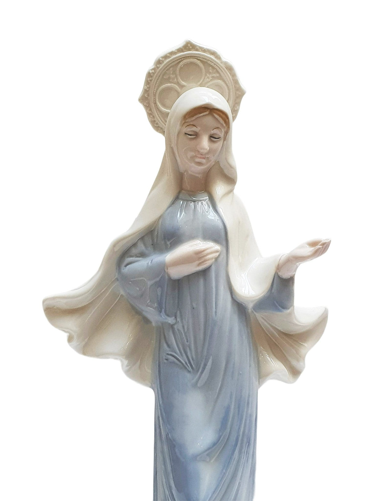 Imagem Nossa Senhora da Paz de Medjugorje em Porcelana 30 cm-TerraCotta Arte Sacra