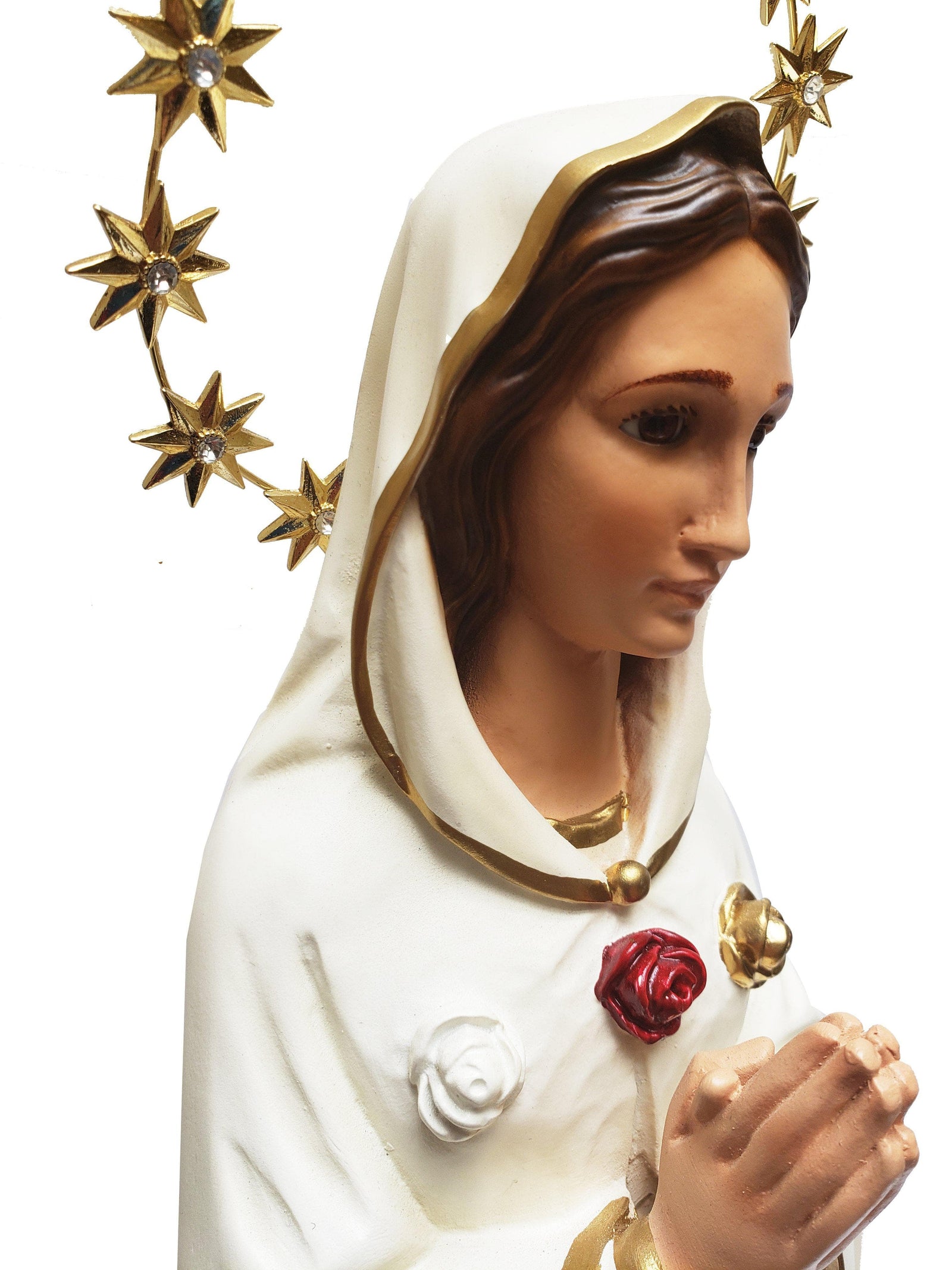 Imagem Nossa Senhora da Rosa Mística 52 cm-TerraCotta Arte Sacra