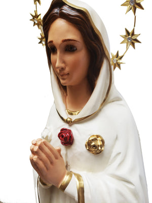 Imagem Nossa Senhora da Rosa Mística 52 cm-TerraCotta Arte Sacra