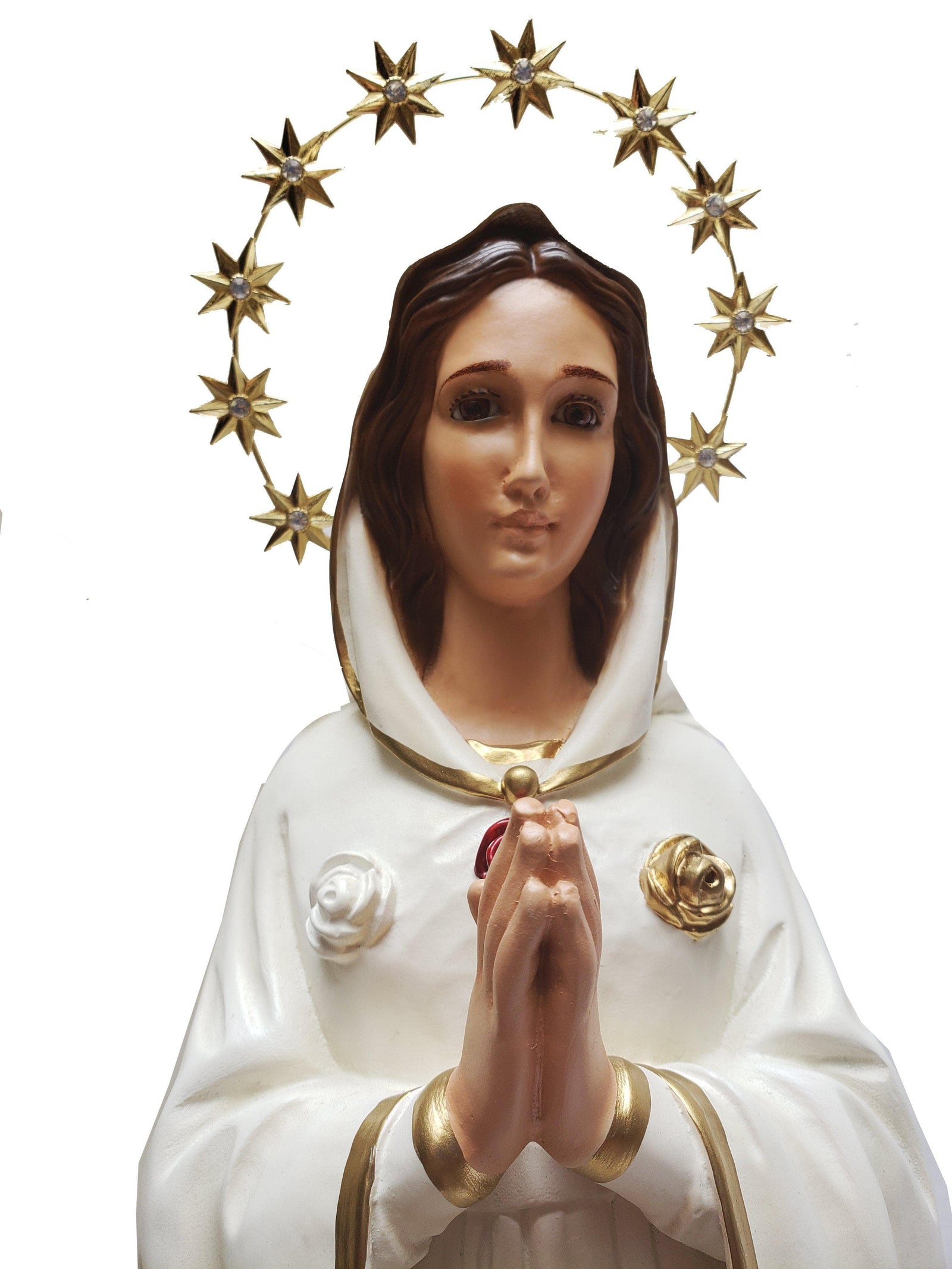 Imagem Nossa Senhora da Rosa Mística 52 cm-TerraCotta Arte Sacra