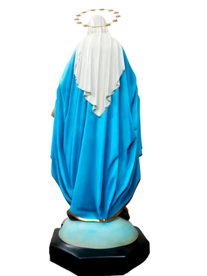 Imagem Nossa Senhora das Graças com Olhos de Vidro 130 cm-TerraCotta Arte Sacra