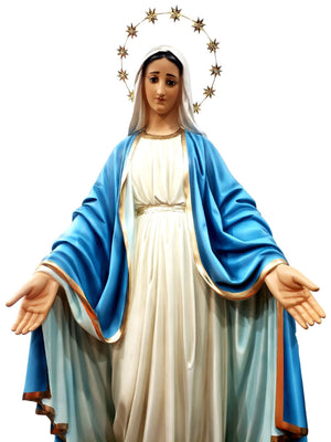 Imagem Nossa Senhora das Graças com Olhos de Vidro 130 cm-TerraCotta Arte Sacra