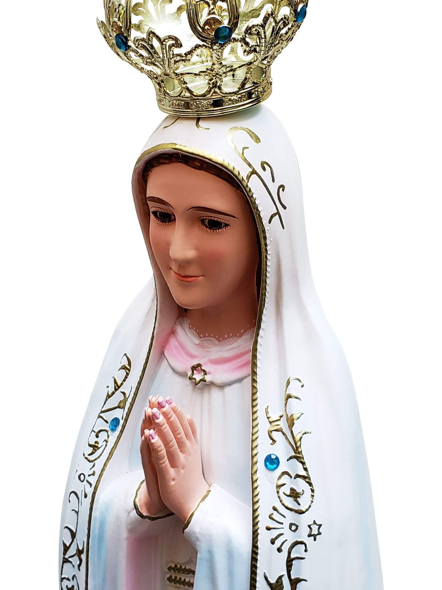 Imagem Nossa Senhora de Fátima 1 Metro-TerraCotta Arte Sacra