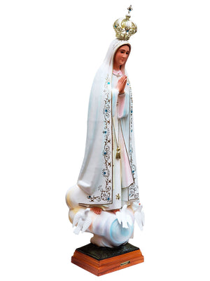 Imagem Nossa Senhora de Fátima 1 Metro-TerraCotta Arte Sacra