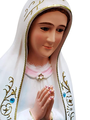 Imagem Nossa Senhora de Fátima 1 Metro-TerraCotta Arte Sacra