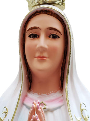 Imagem Nossa Senhora de Fátima 1 Metro-TerraCotta Arte Sacra