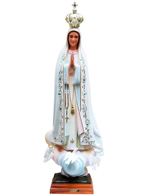 Imagem Nossa Senhora de Fátima 1 Metro-TerraCotta Arte Sacra