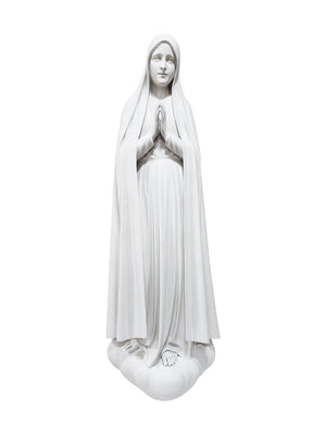 Imagem Nossa Senhora de Fátima de Pó de Mármore 1,20 m-TerraCotta Arte Sacra