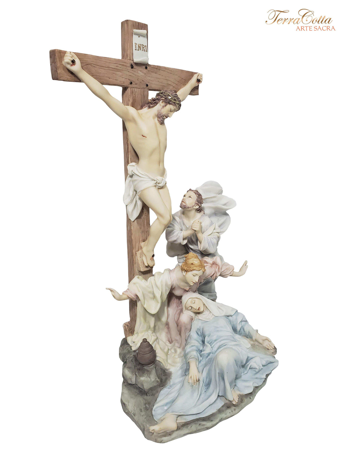 Imagem Obra Crucificação 31,5 cm-TerraCotta Arte Sacra
