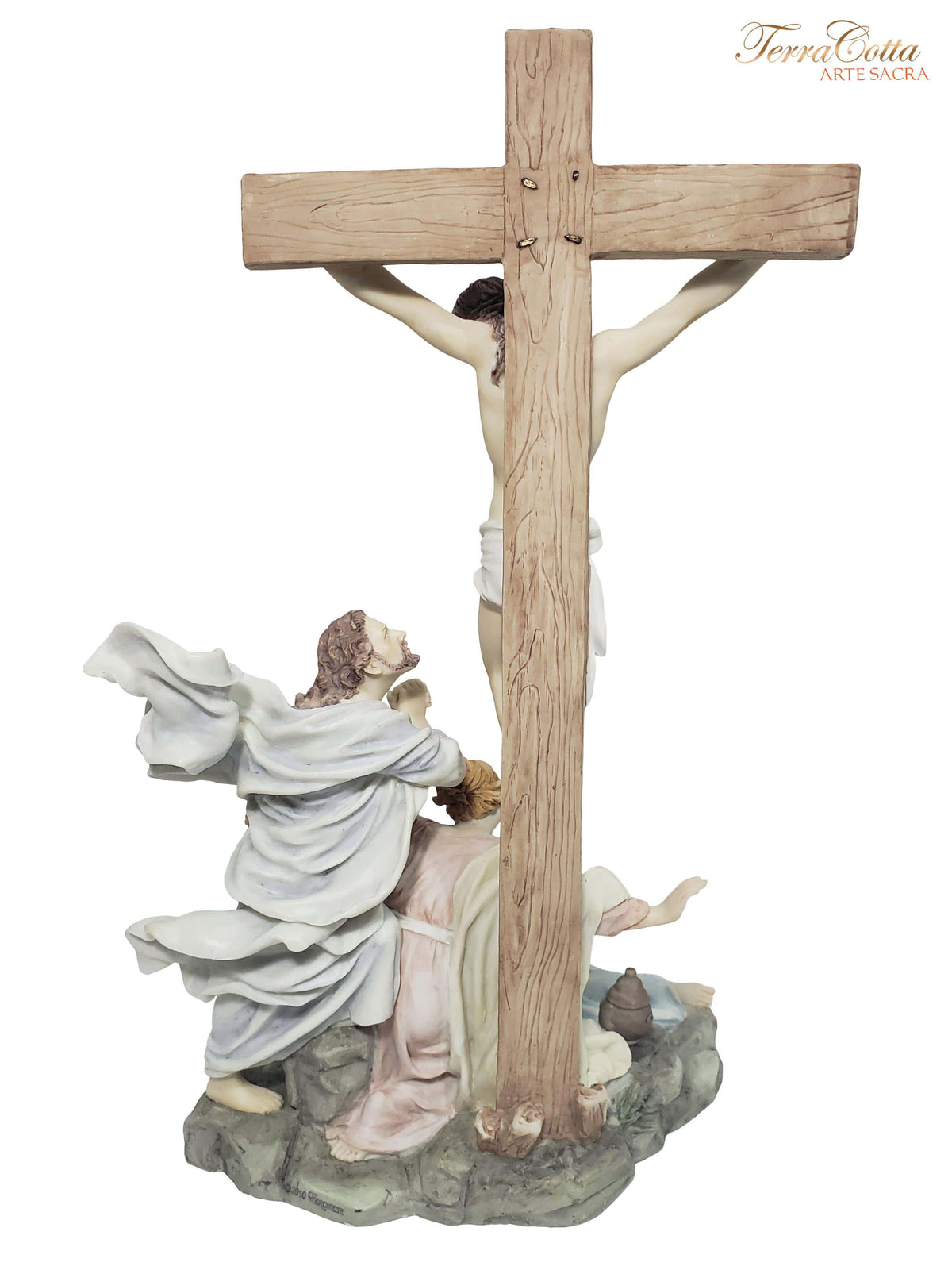 Imagem Obra Crucificação 31,5 cm-TerraCotta Arte Sacra