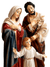 Imagem Sagrada Família de Resina 30 cm-TerraCotta Arte Sacra