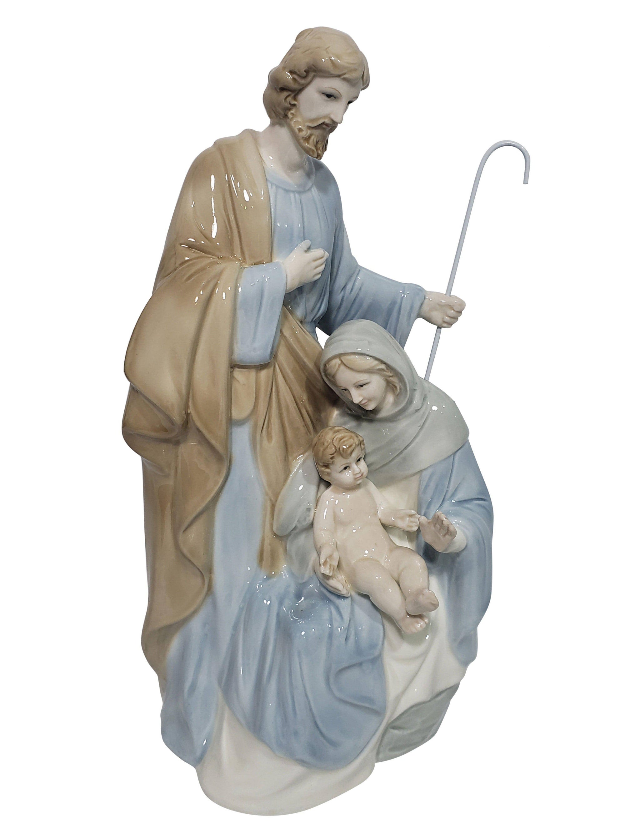 Imagem Sagrada Família em Porcelana 30 cm-TerraCotta Arte Sacra