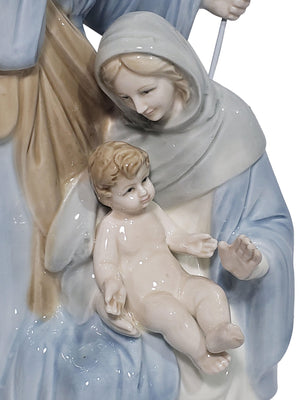 Imagem Sagrada Família em Porcelana 30 cm-TerraCotta Arte Sacra