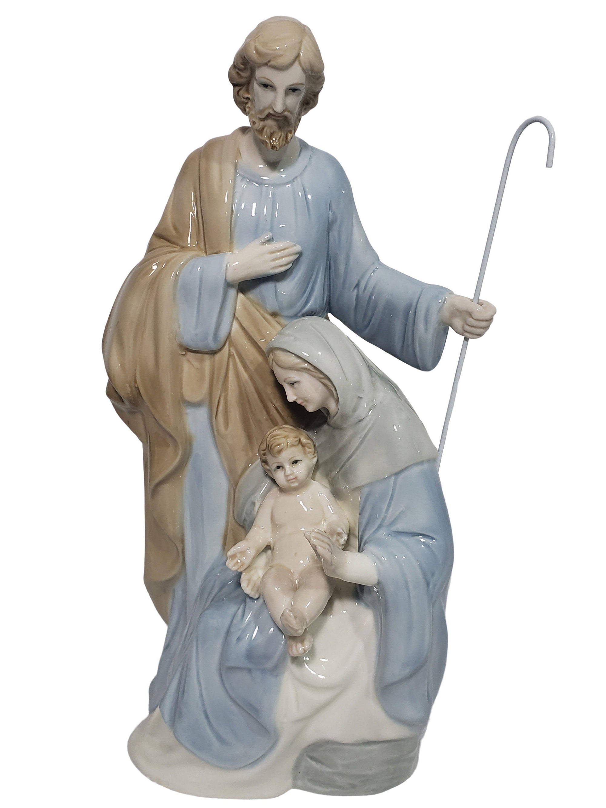 Imagem Sagrada Família em Porcelana 30 cm-TerraCotta Arte Sacra