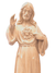 Imagem Sagrado Coração de Jesus 30 cm de Madeira Natural-TerraCotta Arte Sacra