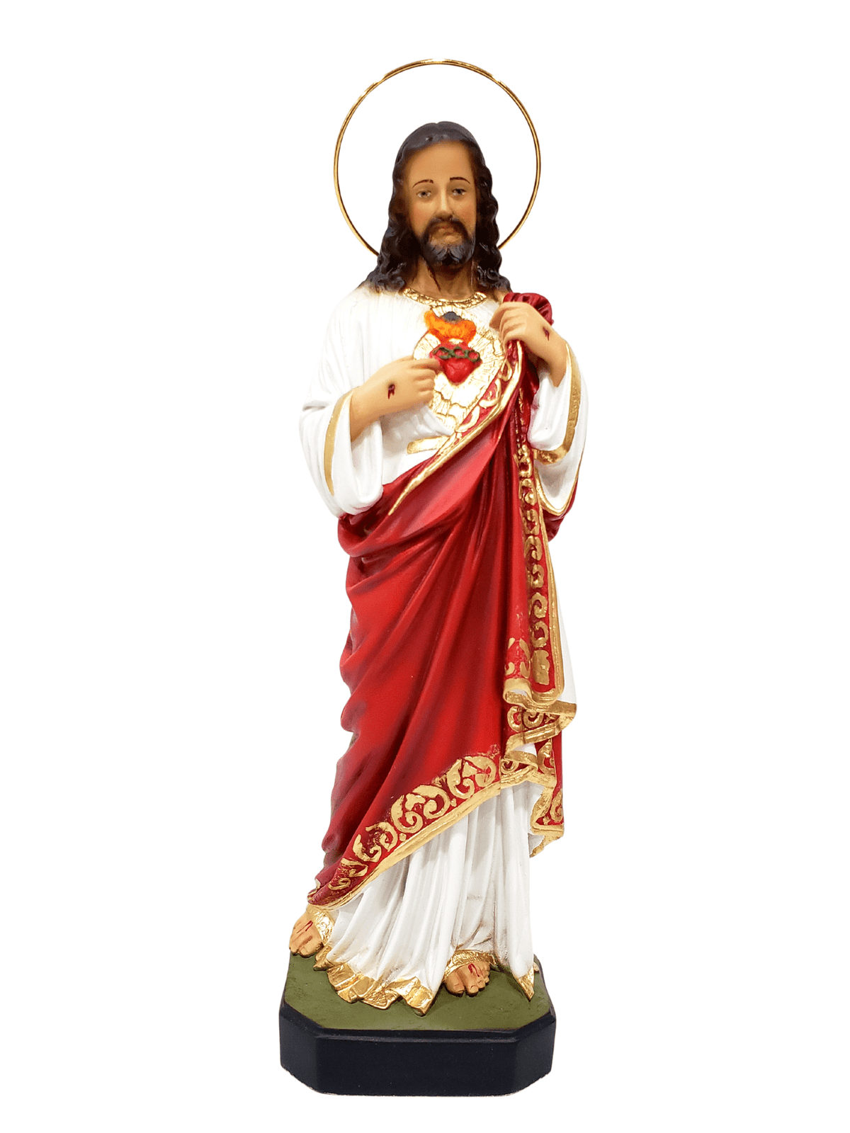 Imagem Sagrado Coração de Jesus 31 cm de Pó de Mármore 31 cm-TerraCotta Arte Sacra
