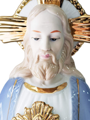 Imagem Sagrado Coração de Jesus em Porcelana-TerraCotta Arte Sacra