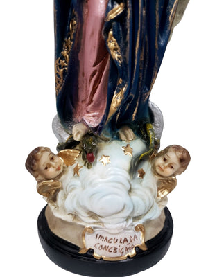 Imagem da Imaculada Conceição Barroca de Portugal 33 cm-TerraCotta Arte Sacra