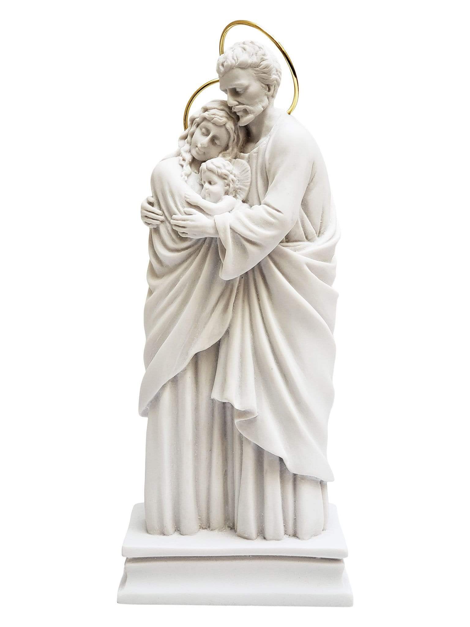 Imagem da Sagrada Família 26 cm em Pó de Mármore-TerraCotta Arte Sacra