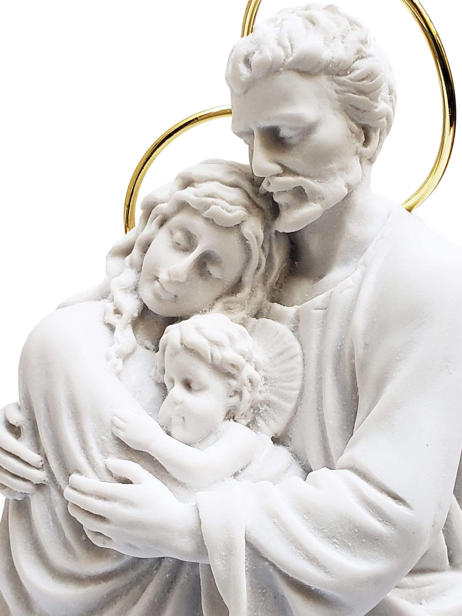 Imagem da Sagrada Família 26 cm em Pó de Mármore-TerraCotta Arte Sacra