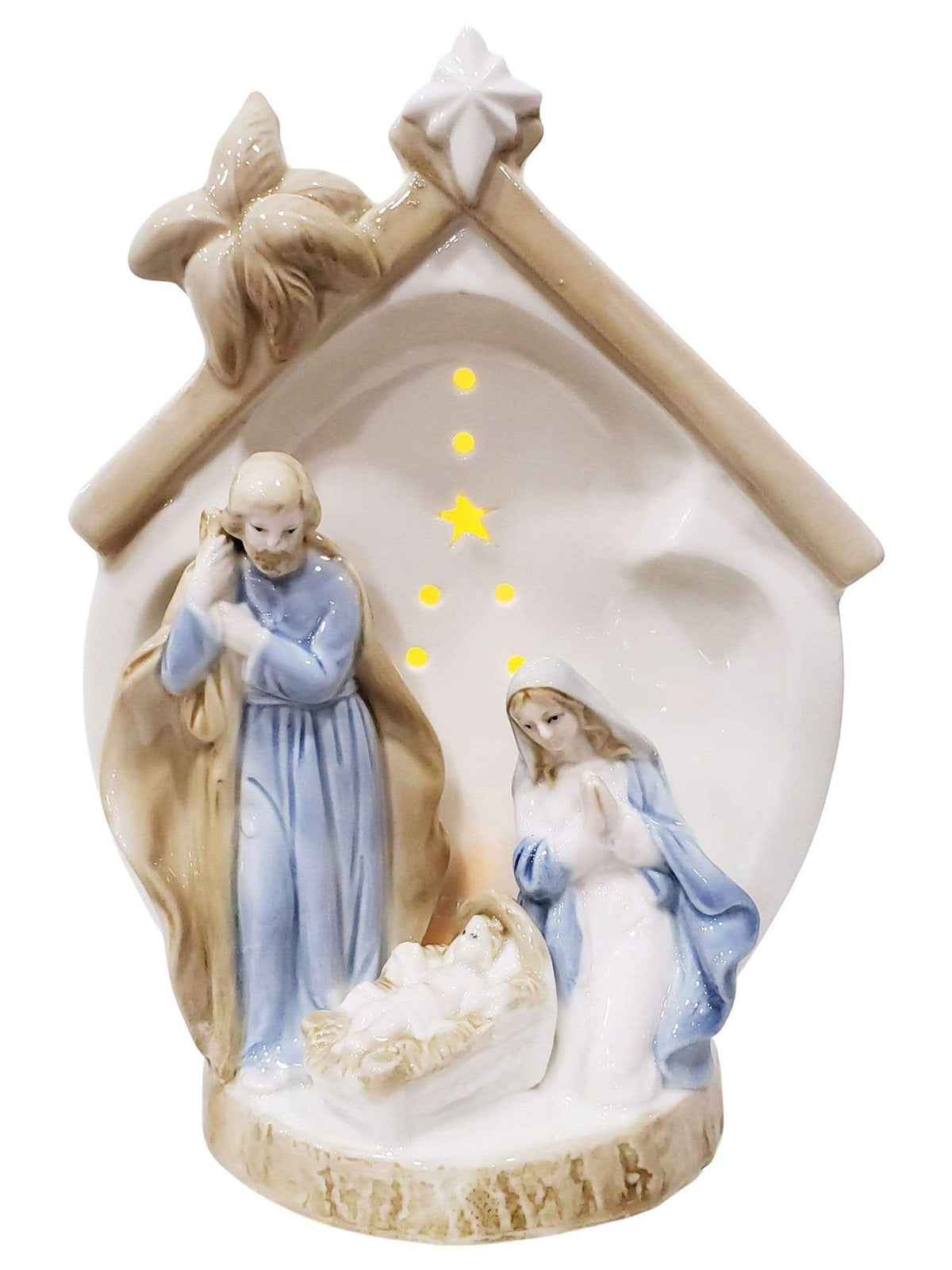 Imagem da Sagrada Família de Porcelana 22 cm-TerraCotta Arte Sacra