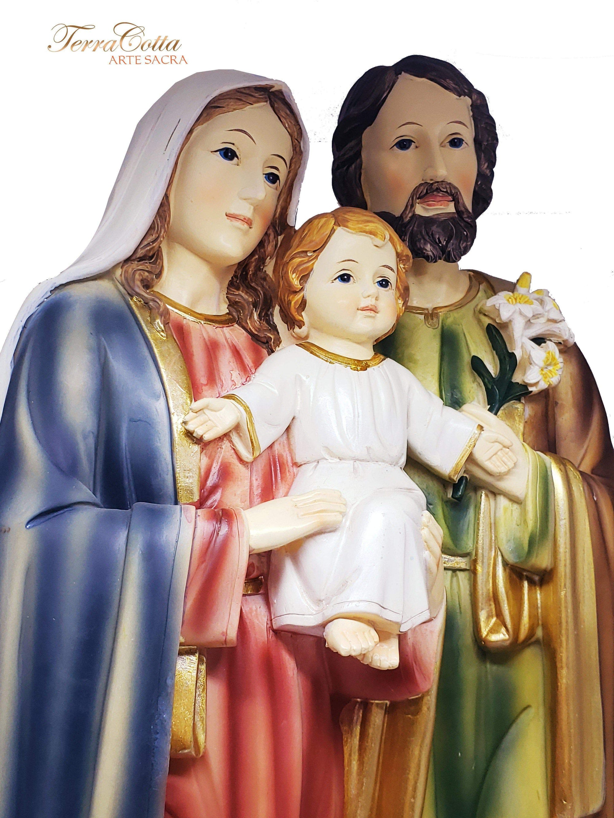 Imagem da Sagrada Família de Resina 20 cm-TerraCotta Arte Sacra