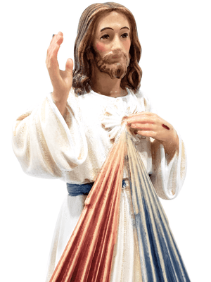 Imagem de Jesus Misericordioso de Madeira Italiana 20 cm-TerraCotta Arte Sacra