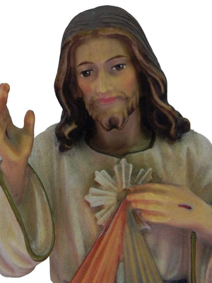 Imagem de Jesus Misericordioso de Madeira Italiana 30 cm-TerraCotta Arte Sacra