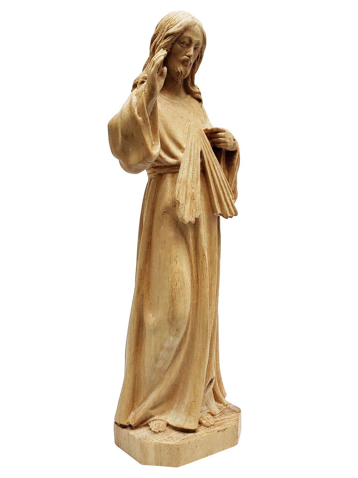 Imagem de Jesus Misericordioso em Madeira 20 cm-TerraCotta Arte Sacra