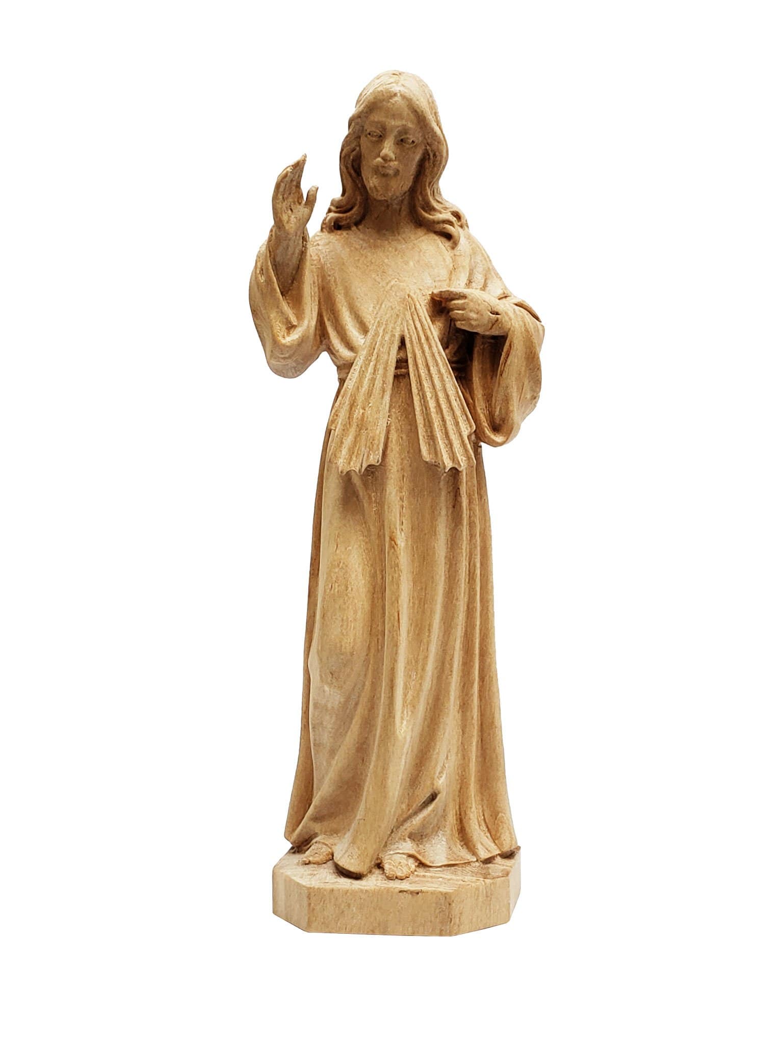 Imagem de Jesus Misericordioso em Madeira 20 cm-TerraCotta Arte Sacra