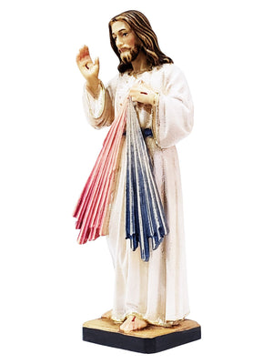 Imagem de Jesus Misericordioso em Madeira Italiana 12cm-TerraCotta Arte Sacra