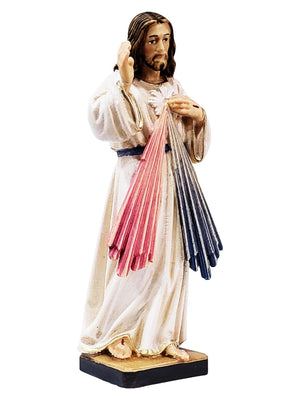 Imagem de Jesus Misericordioso em Madeira Italiana 12cm-TerraCotta Arte Sacra
