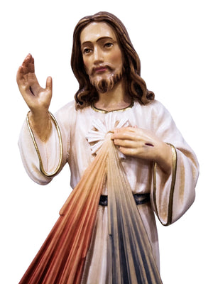 Imagem de Madeira Italiana Jesus Misericordioso 40 cm-TerraCotta Arte Sacra