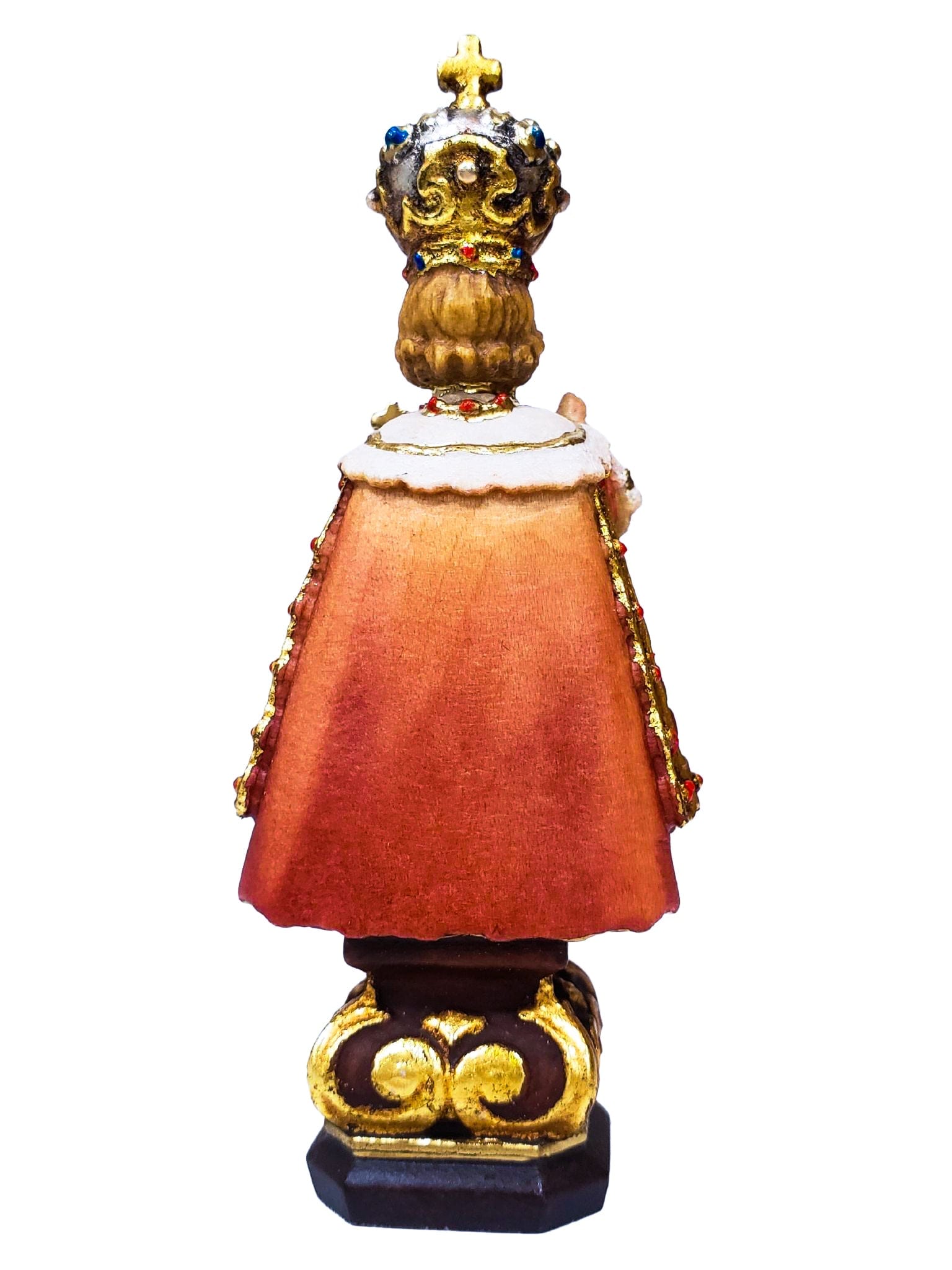 Imagem de Madeira Italiana Menino Jesus de Praga 10 cm-TerraCotta Arte Sacra