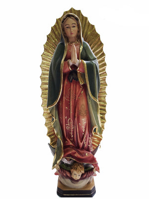 Imagem de Madeira Italiana Nossa Senhora de Guadalupe 20 cm-TerraCotta Arte Sacra