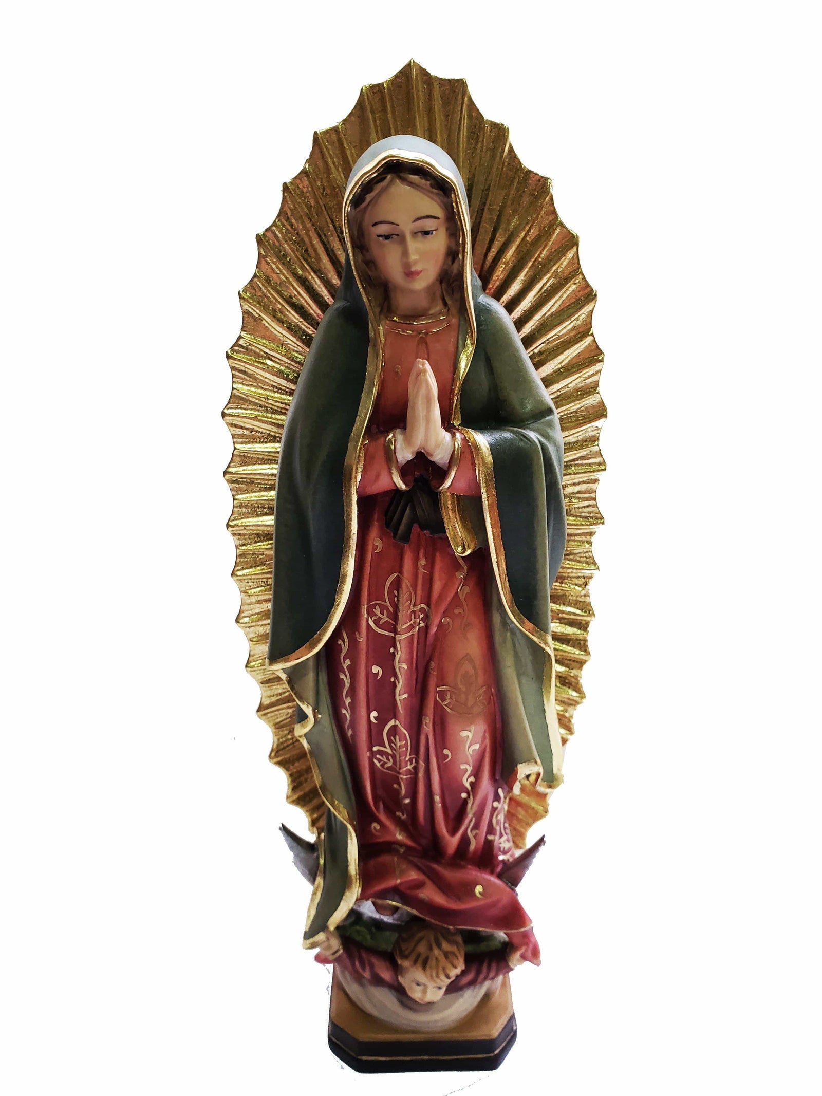 Imagem de Madeira Italiana Nossa Senhora de Guadalupe 30 cm-TerraCotta Arte Sacra