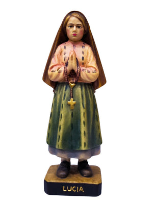 Imagem de Madeira Italiana Os 3 Pastorinhos 12 cm-TerraCotta Arte Sacra