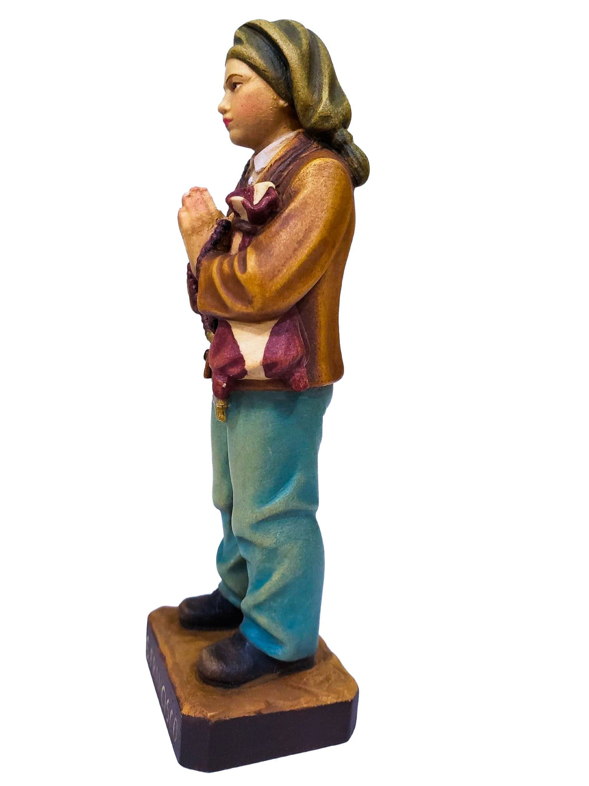 Imagem de Madeira Italiana Os 3 Pastorinhos 12 cm-TerraCotta Arte Sacra