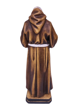 Imagem de Madeira Italiana Padre Pio 20 cm-TerraCotta Arte Sacra